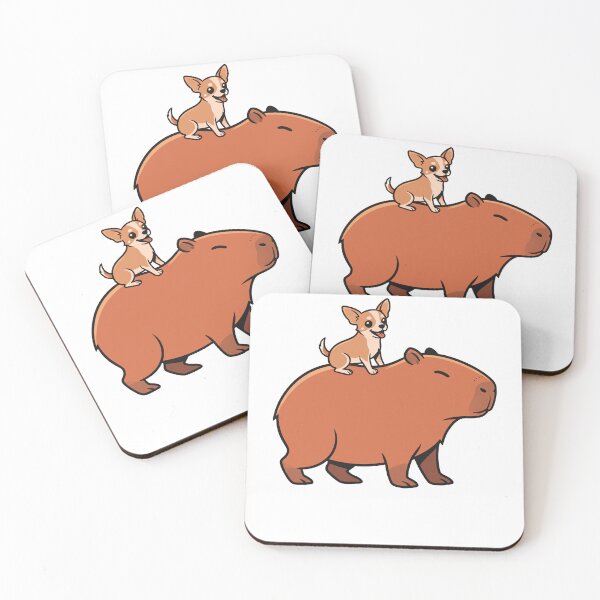 Item preview, Cute Chihuahua Dog Riding Capybara Animal Friends designed and sold by k3rstman1.