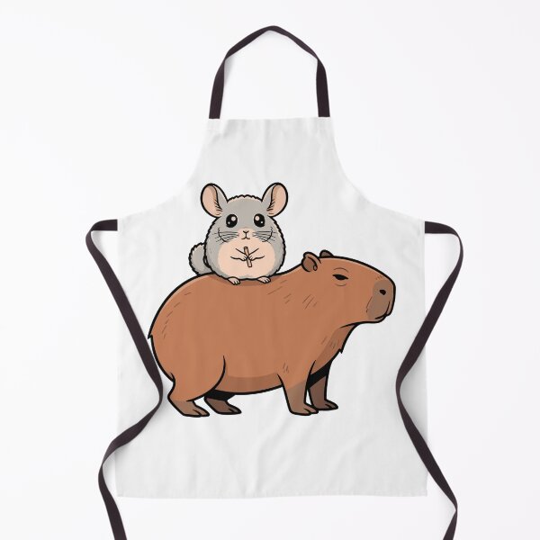 Item preview, Cute Chinchilla Riding A Capybara Cartoon designed and sold by k3rstman1.
