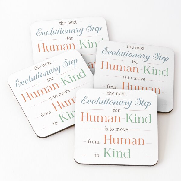 Item preview, Human to Kind Typography Quote designed and sold by DrTol.