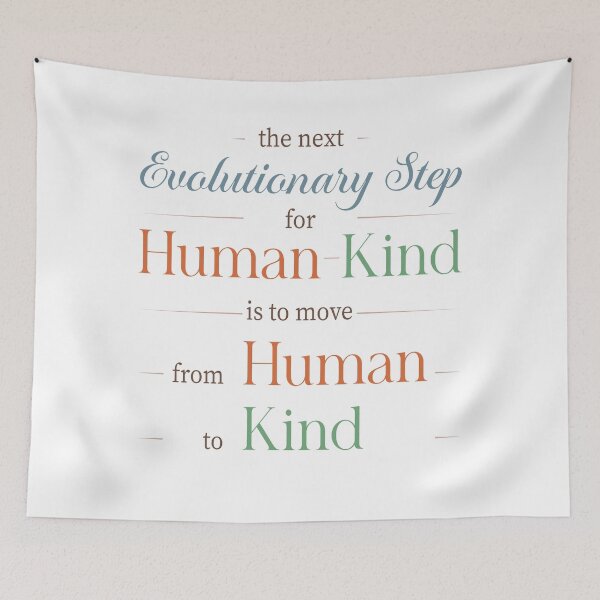 Item preview, Human to Kind Typography Quote designed and sold by DrTol.