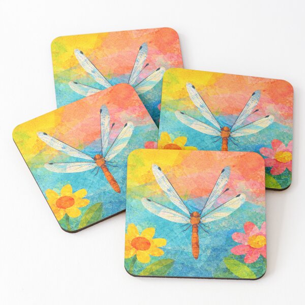 Item preview, Dragonfly I, Collage – Colorful Children’s Illustration designed and sold by SWSandraWechner.