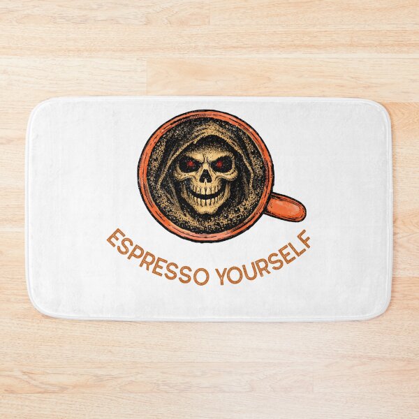 Item preview, Espresso Yourself Skull Coffee T-Shirt designed and sold by spencestees.