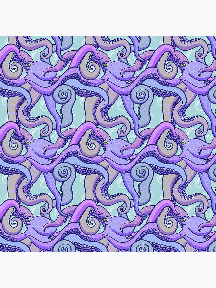 Thumbnail 4 of 4, Clock, Octopus designed and sold by lqmaple.