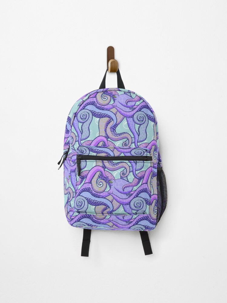 Thumbnail 1 of 3, Backpack, Octopus designed and sold by lqmaple.