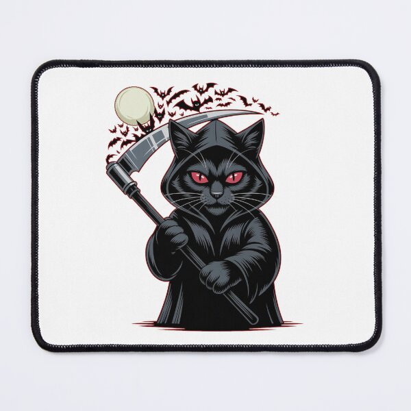 Item preview, Gothic Black Cat Grim Reaper designed and sold by QuiteOrbit.