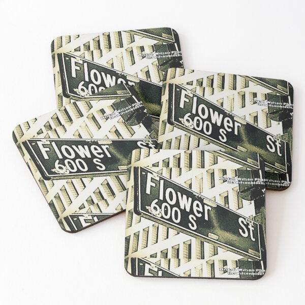 Item preview, Flower Street, Los Angeles, CA by Mistah Wilson designed and sold by The Street Sign Store.