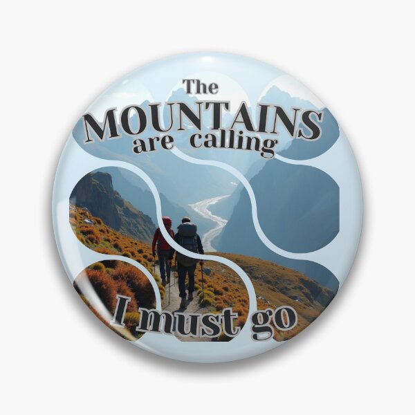 Item preview, The Mountains Are Calling - Segmented Hiking Trail Design - Path to the Peaks designed and sold by PriyaMagic.