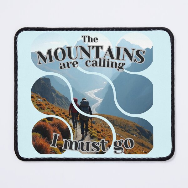 Item preview, The Mountains Are Calling - Segmented Hiking Trail Design - Path to the Peaks designed and sold by PriyaMagic.
