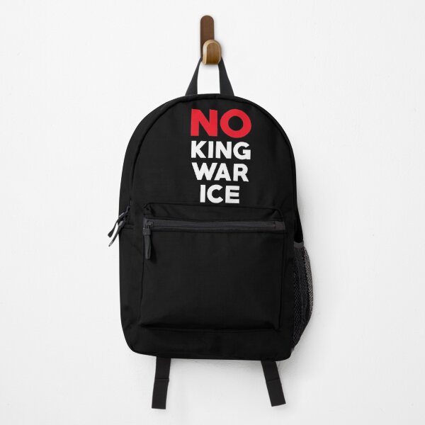 Item preview, No King No War No ICE Bold Typography Protest Poster Activist Civil Rights Freedom designed and sold by Velustro Shop.