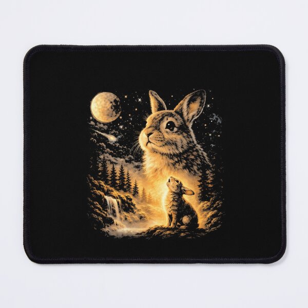 Item preview, Vintage 90S Bunny Howling At The Moon Easter Day  designed and sold by Creativehmnt.