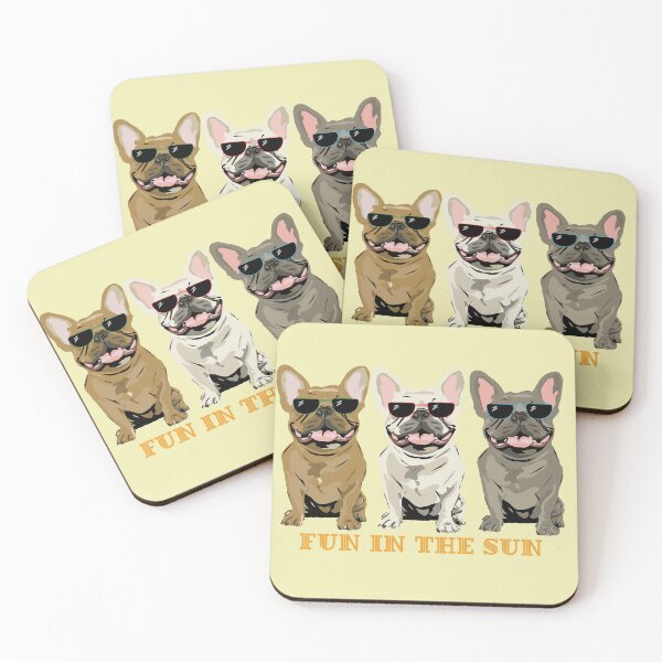 Item preview, Fun in the Sun French Bulldogs designed and sold by Mountain-Point.