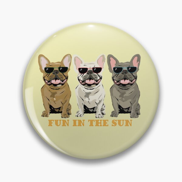 Item preview, Fun in the Sun French Bulldogs designed and sold by Mountain-Point.