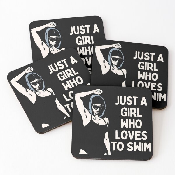 Item preview, Just a Girl Who Loves to Swim | Female Swimmer Empowerment  designed and sold by Powered By Chlorine.