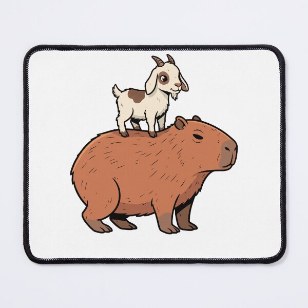 Item preview, Cute Capybara and Baby Goat Kid designed and sold by k3rstman1.