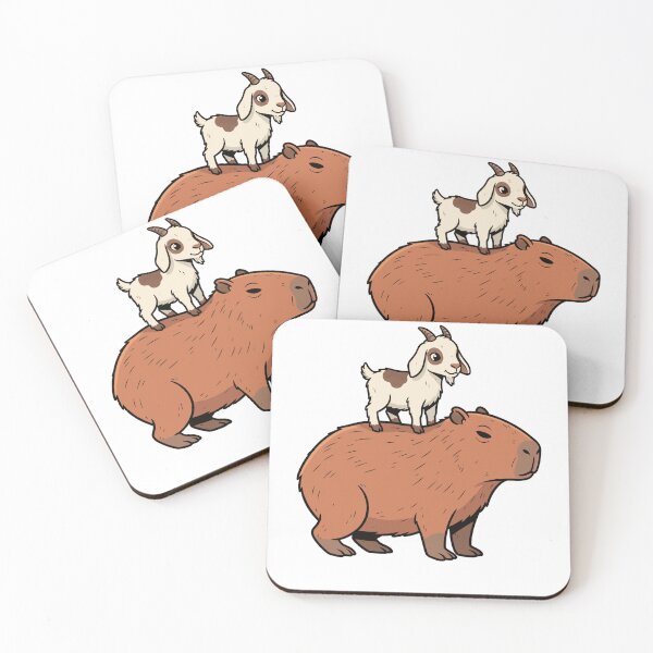 Item preview, Cute Capybara and Baby Goat Kid designed and sold by k3rstman1.