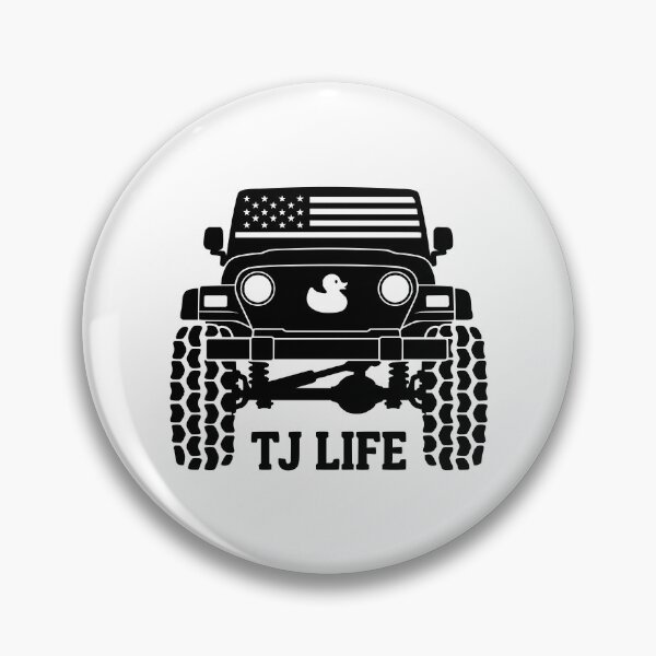 Item preview, Wrangler TJ Life 4x4 Off-Road - USA Flag & Duck Black designed and sold by Off-Road-Zone.