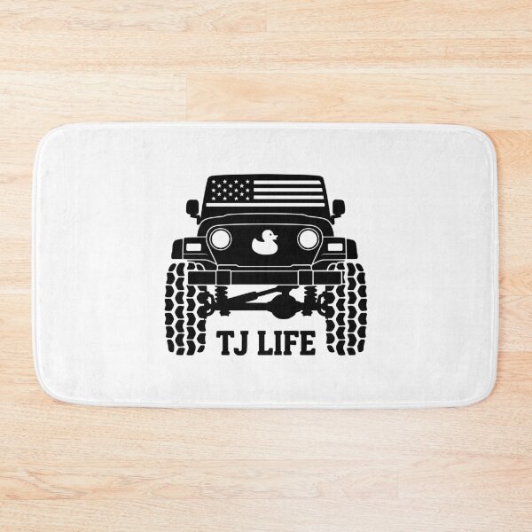 Item preview, Wrangler TJ Life 4x4 Off-Road - USA Flag & Duck Black designed and sold by Off-Road-Zone.