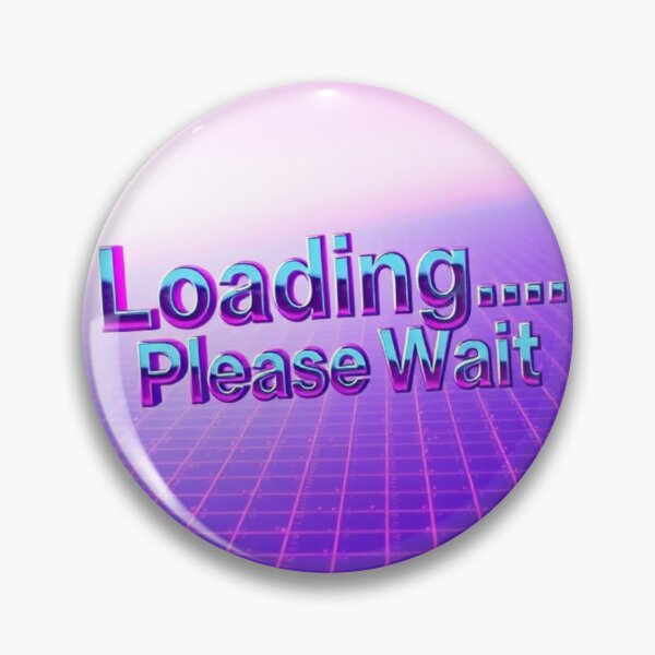 Item preview, Loading Please Wait – Y2K Retro Chrome Vaporwave Tee Design designed and sold by CMdigit.