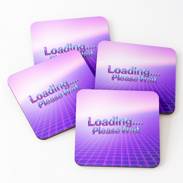 Item preview, Loading Please Wait – Y2K Retro Chrome Vaporwave Tee Design designed and sold by CMdigit.