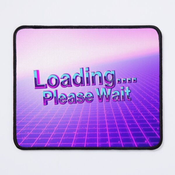 Item preview, Loading Please Wait – Y2K Retro Chrome Vaporwave Tee Design designed and sold by CMdigit.