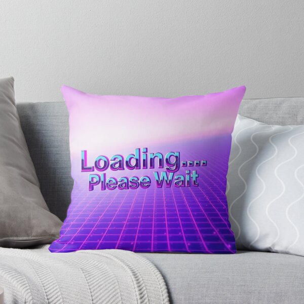 Item preview, Loading Please Wait – Y2K Retro Chrome Vaporwave Tee Design designed and sold by CMdigit.