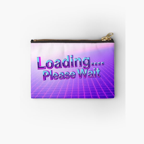 Item preview, Loading Please Wait – Y2K Retro Chrome Vaporwave Tee Design designed and sold by CMdigit.