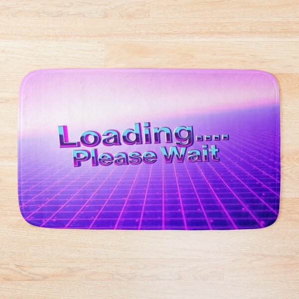 Item preview, Loading Please Wait – Y2K Retro Chrome Vaporwave Tee Design designed and sold by CMdigit.