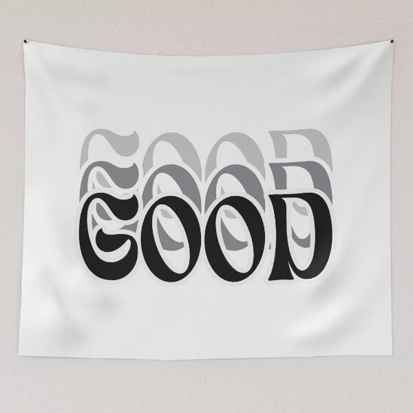 Item preview, Retro Stacked Good Typography Art designed and sold by designmari.