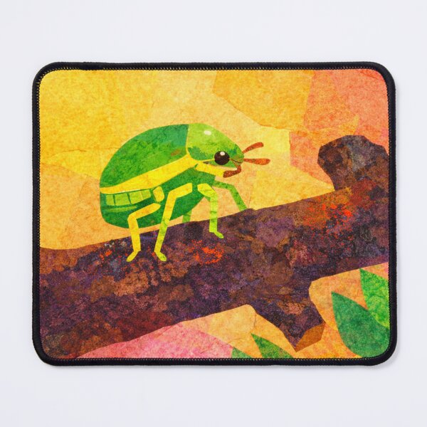 Item preview, Green Beetle, Collage – Colorful Children’s Illustration designed and sold by SWSandraWechner.