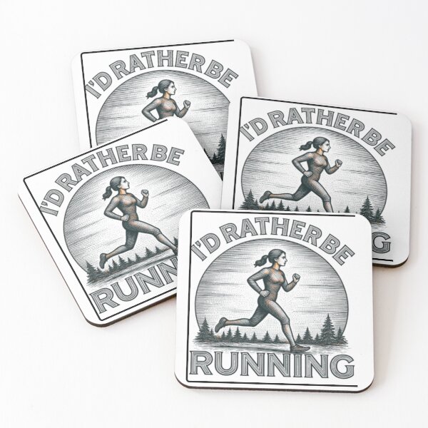 Item preview, I'd Rather Be Running Vintage Sunset designed and sold by Worldofseries.