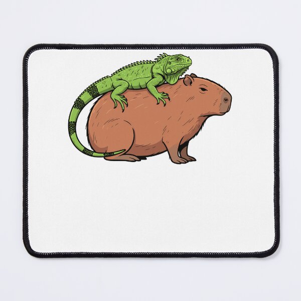 Item preview, Capybara with Green Iguana Riding on Back designed and sold by k3rstman1.