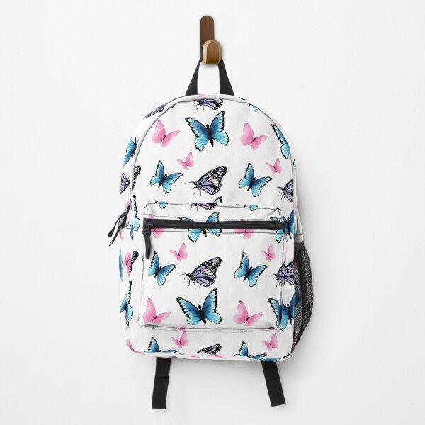 Item preview, Pastel Butterfly Pattern Pink Blue Butterflies Soft Feminine Aesthetic Design designed and sold by TeesOnRosebud.