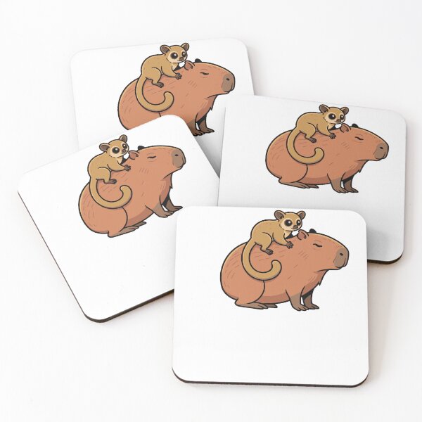 Item preview, Cute Capybara and Kinkajou Cartoon Animal Friends designed and sold by k3rstman1.