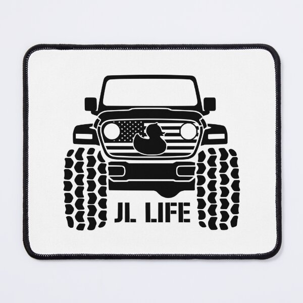 Item preview, Wrangler JL Life 4x4 Off-Road - USA Flag & Duck Black designed and sold by Off-Road-Zone.