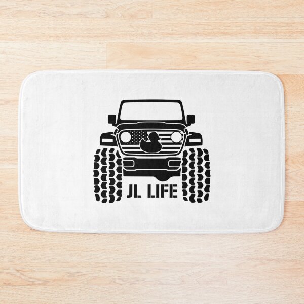 Item preview, Wrangler JL Life 4x4 Off-Road - USA Flag & Duck Black designed and sold by Off-Road-Zone.