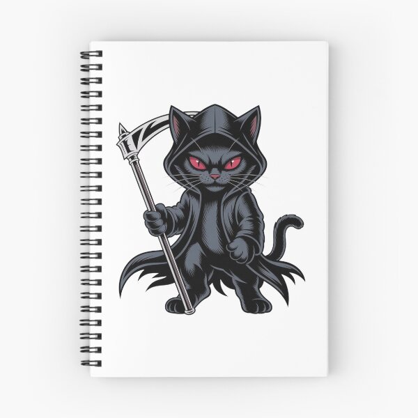 Item preview, Halloween Black Cat Grim Reaper designed and sold by QuiteOrbit.