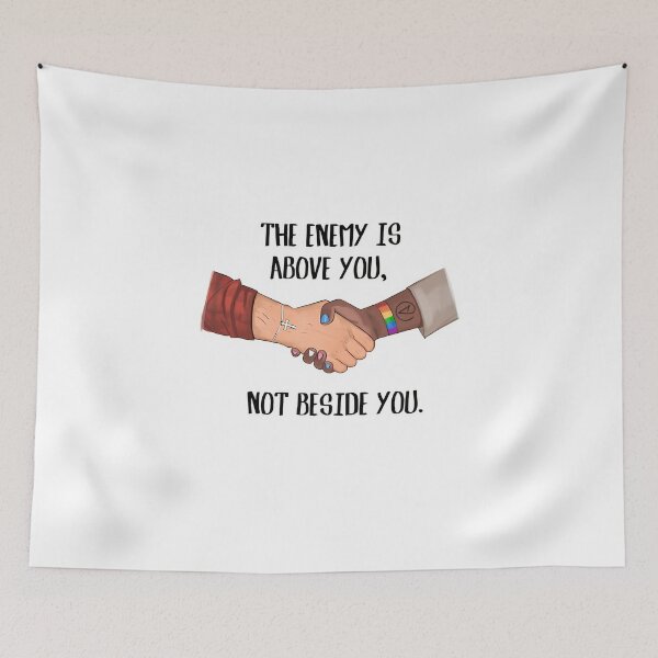 Item preview, anti culture war- the enemy is above you not beside you. designed and sold by PUcollection.