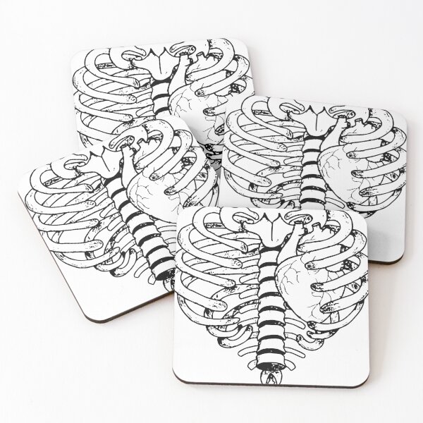 Item preview, Rib Heart Black designed and sold by ClusterJunk.