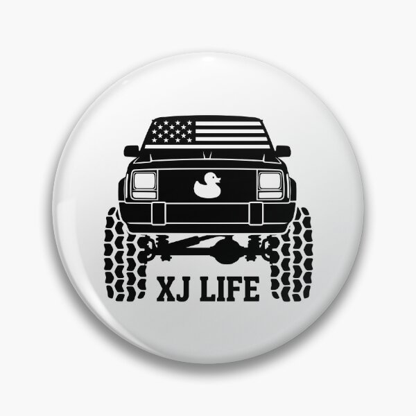 Item preview, Cherokee XJ Life 4x4 Off-Road USA Flag & Duck Black designed and sold by Off-Road-Zone.