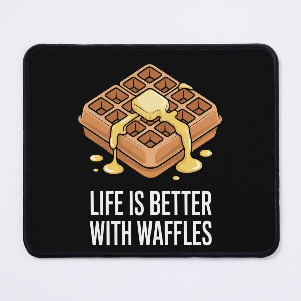 Item preview, Life Is Better With Waffles Funny Butter Waffles designed and sold by mandiana.