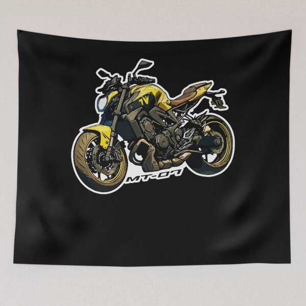 Item preview, Yellow Street Bike MT-07 Style designed and sold by FroggyBaBoy.
