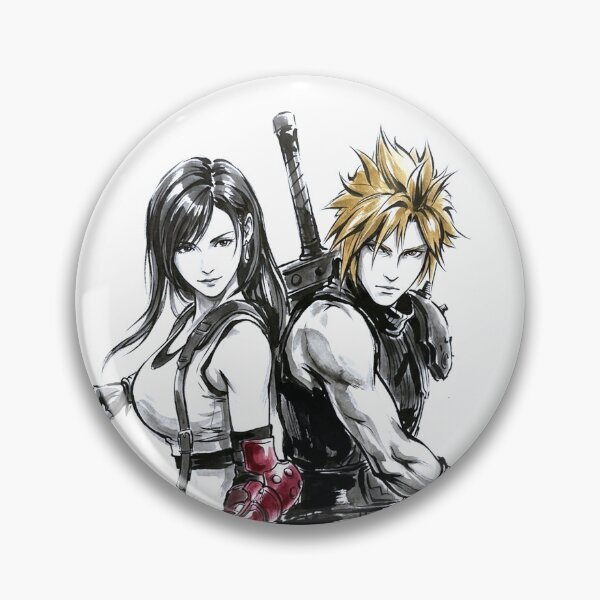 Item preview, Cloud And Tifa Sumi-e designed and sold by Mitsugoshi.