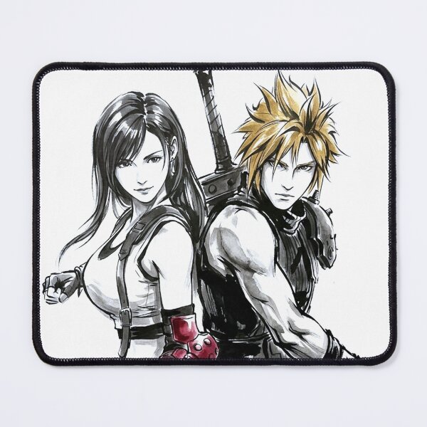 Item preview, Cloud And Tifa Sumi-e designed and sold by Mitsugoshi.