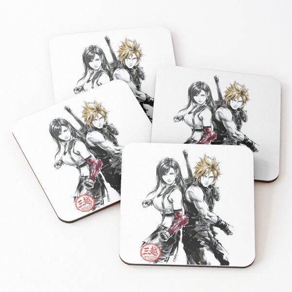 Item preview, Cloud And Tifa Sumi-e designed and sold by Mitsugoshi.