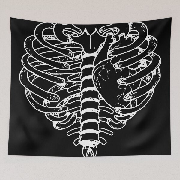 Item preview, Rib Heart White designed and sold by ClusterJunk.