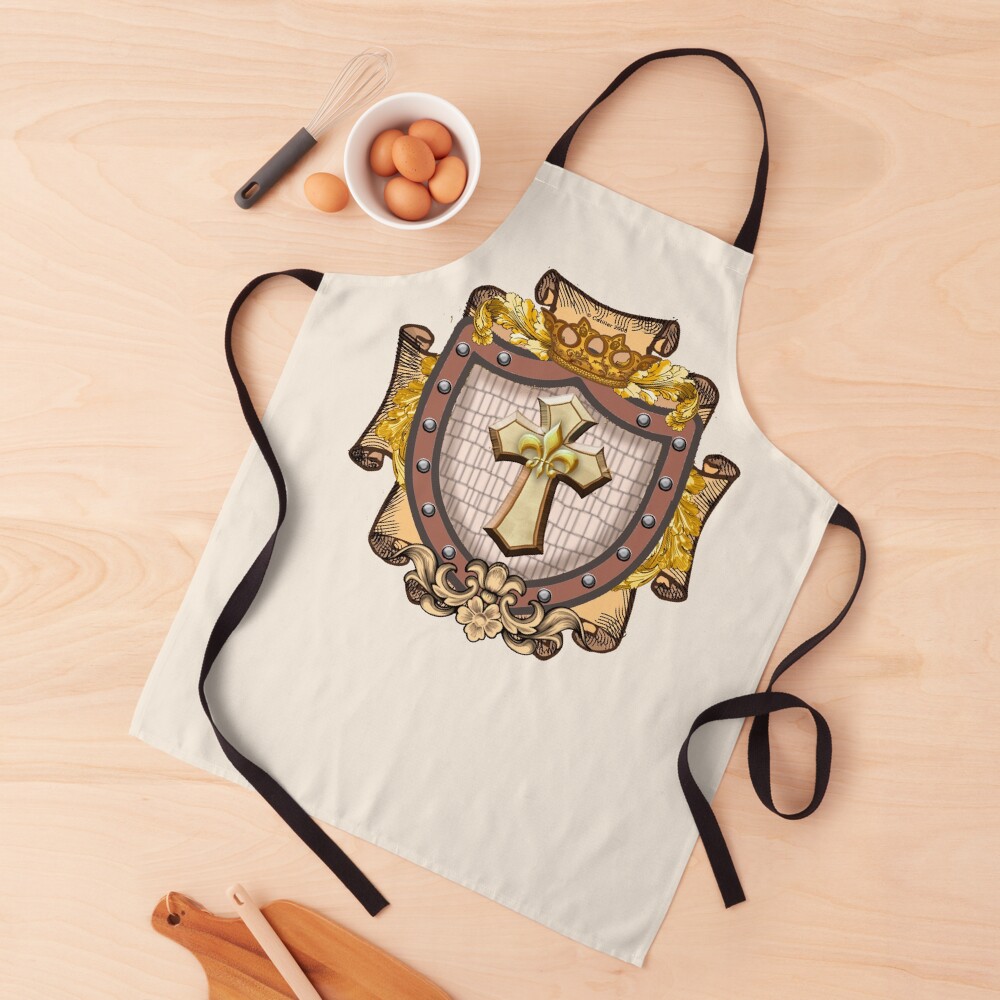 Genealogy Cross Shield Apron