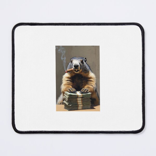 Item preview, Rich Marmot Boss - Cigar Smoking Money Marmot designed and sold by AnotherMarmot.