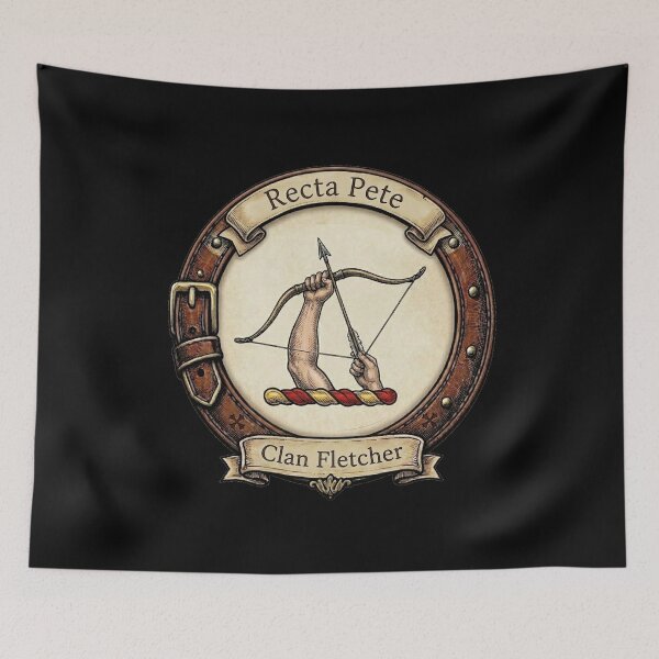 Item preview, Clan Fletcher Crest designed and sold by BagTown Clans.