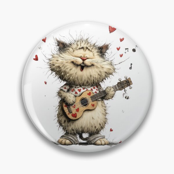 Item preview, Cute Cat on guitar! designed and sold by fribabywonder.