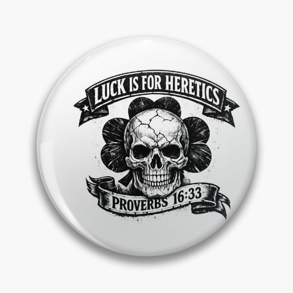 Item preview, Luck is for Heretics Skull Design designed and sold by HUTEND.